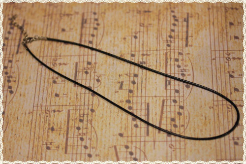 Cordino nero collana - collana, con